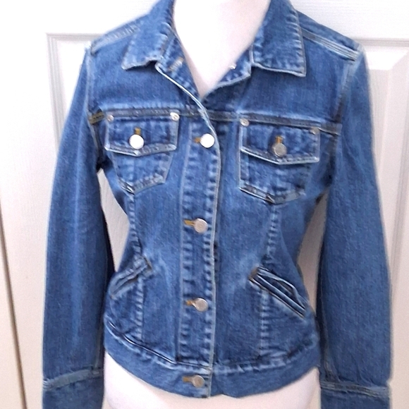 Eddie Bauer Authentic Women's Denim Jacket Size 8 - Picture 1 of 14